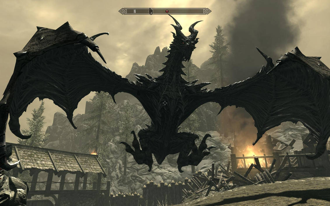 Skyrim-Alduin by GiuseppeDiRosso on DeviantArt