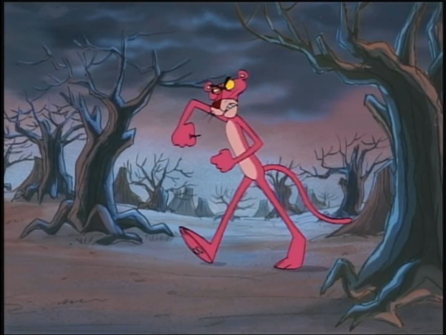 Pink Panther with Three Eyes Painting