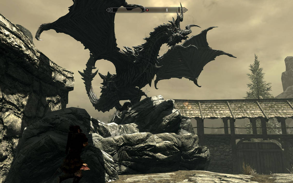 Skyrim-Alduin 1 by GiuseppeDiRosso on DeviantArt