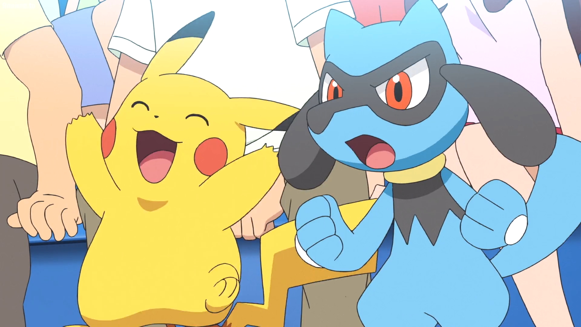 Pokemon Journeys E25-Pikachu Riolu 1 by GiuseppeDiRosso on DeviantArt