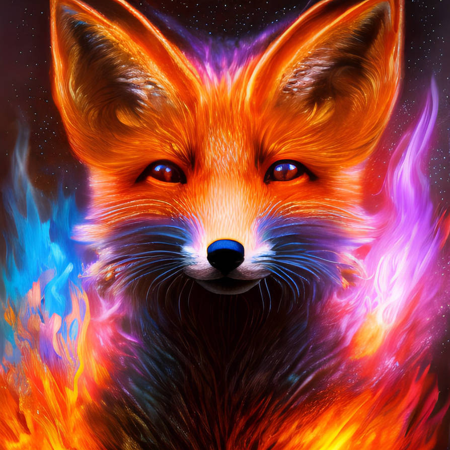 purple blue flame anthropomorphic fox fire by GiuseppeDiRosso on DeviantArt