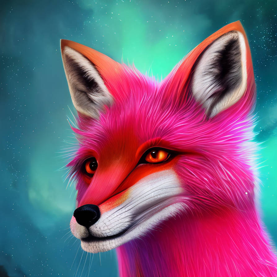 Hot Pink fox by GiuseppeDiRosso on DeviantArt