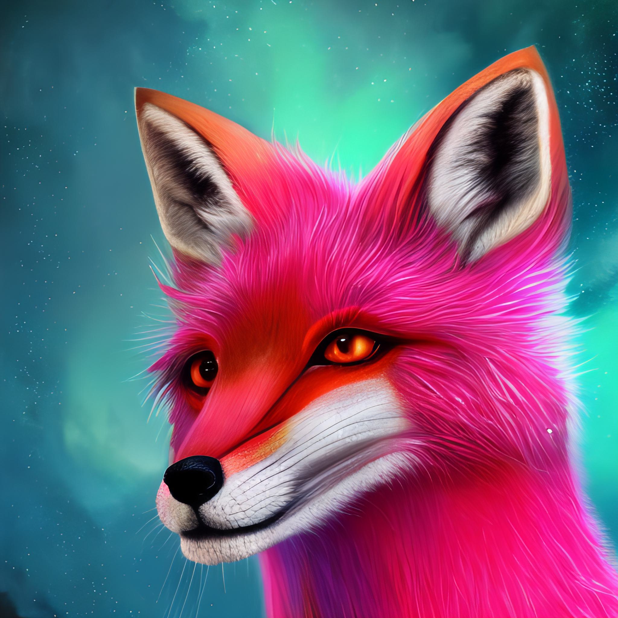 Pink Fox Logo Wallpaper