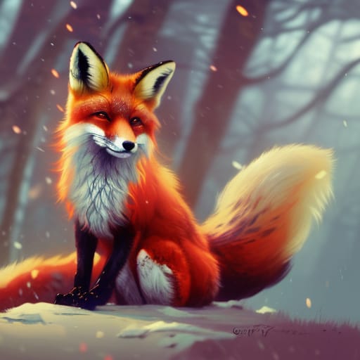 cute fox, flurry fur high realistic by GiuseppeDiRosso on DeviantArt