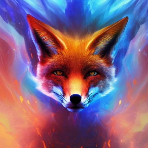 blue flame fox fire by GiuseppeDiRosso on DeviantArt