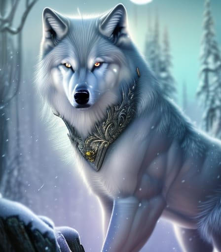 muscular white wolf by GiuseppeDiRosso on DeviantArt