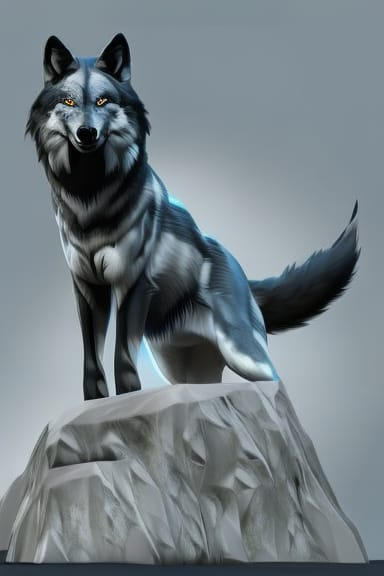 A portrait of a gray blue wolf by GiuseppeDiRosso on DeviantArt