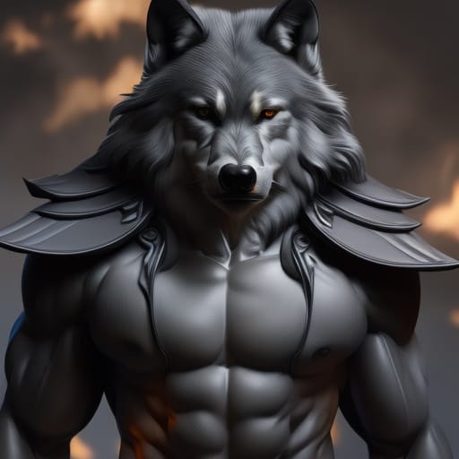 Anamorphic Wolves anthropomorphic gray wolf, muscular torso by GiuseppeDiRosso on DeviantArt