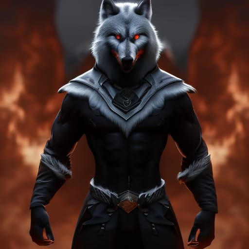 Anamorphic Wolves anthropomorphic gray wolf by GiuseppeDiRosso on DeviantArt