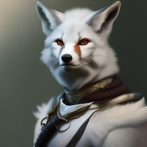 portrait of a white fox by GiuseppeDiRosso on DeviantArt