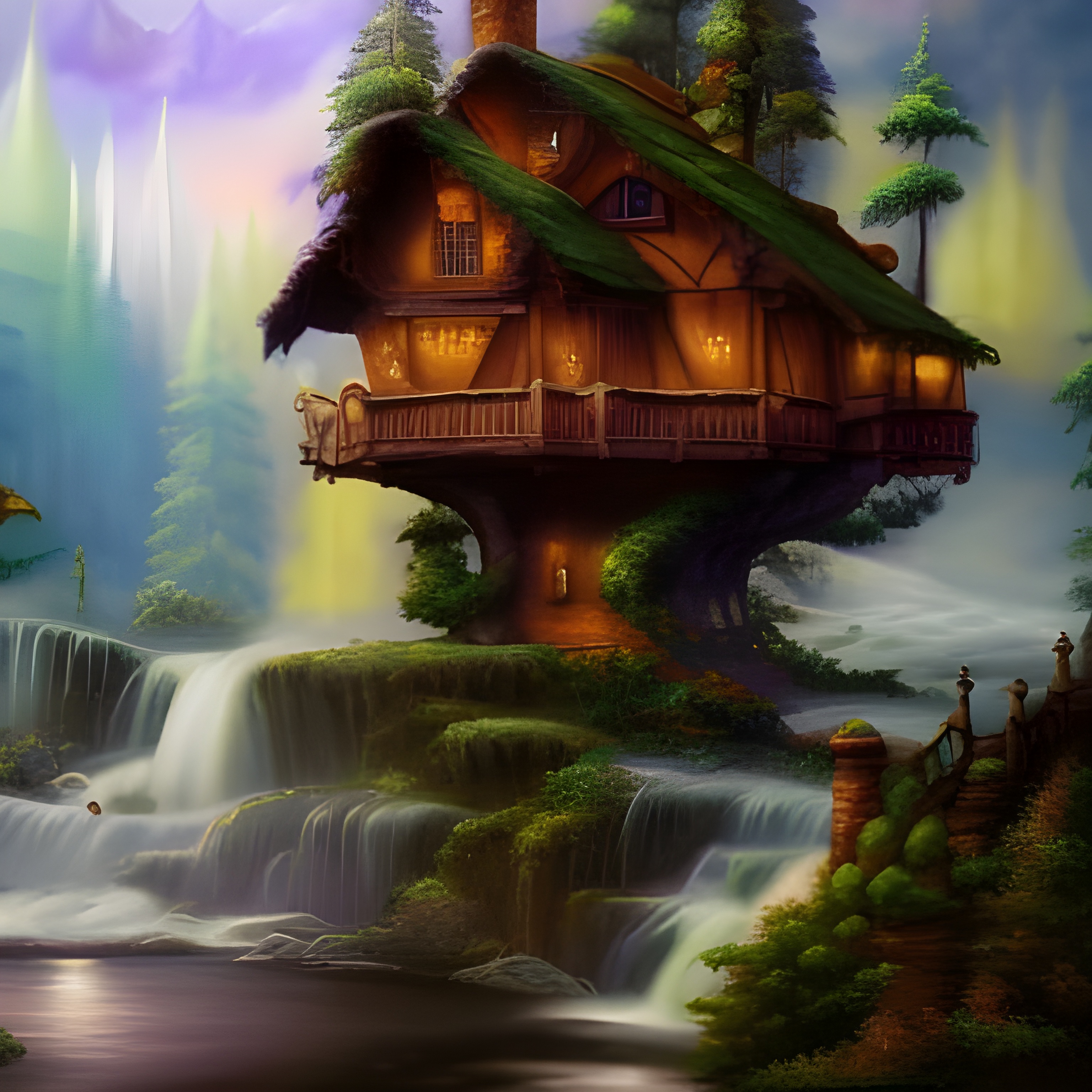 forest treehouse mansion by GiuseppeDiRosso on DeviantArt