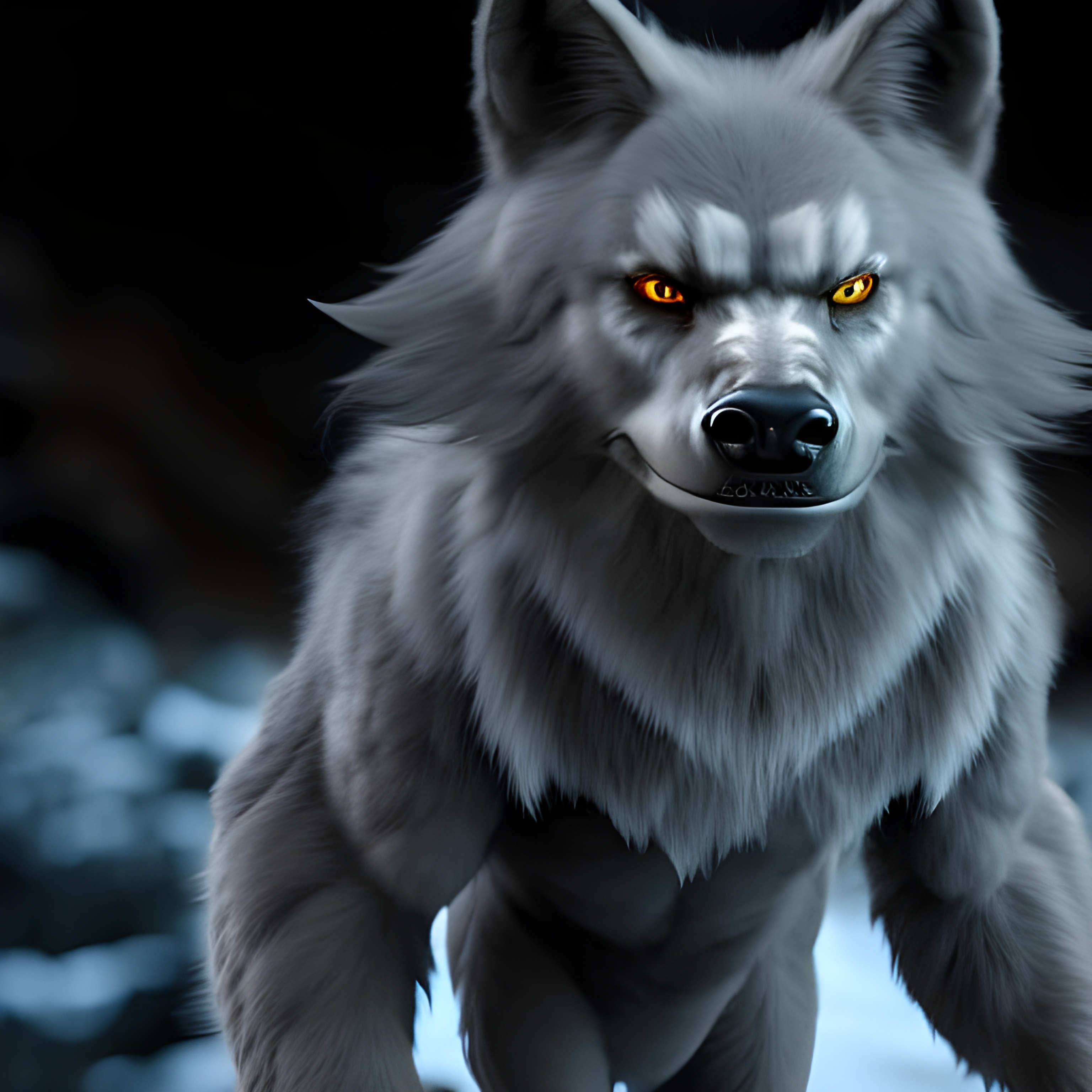 Anamorphic Wolves anthropomorphic werewolf, silver fur by GiuseppeDiRosso on DeviantArt