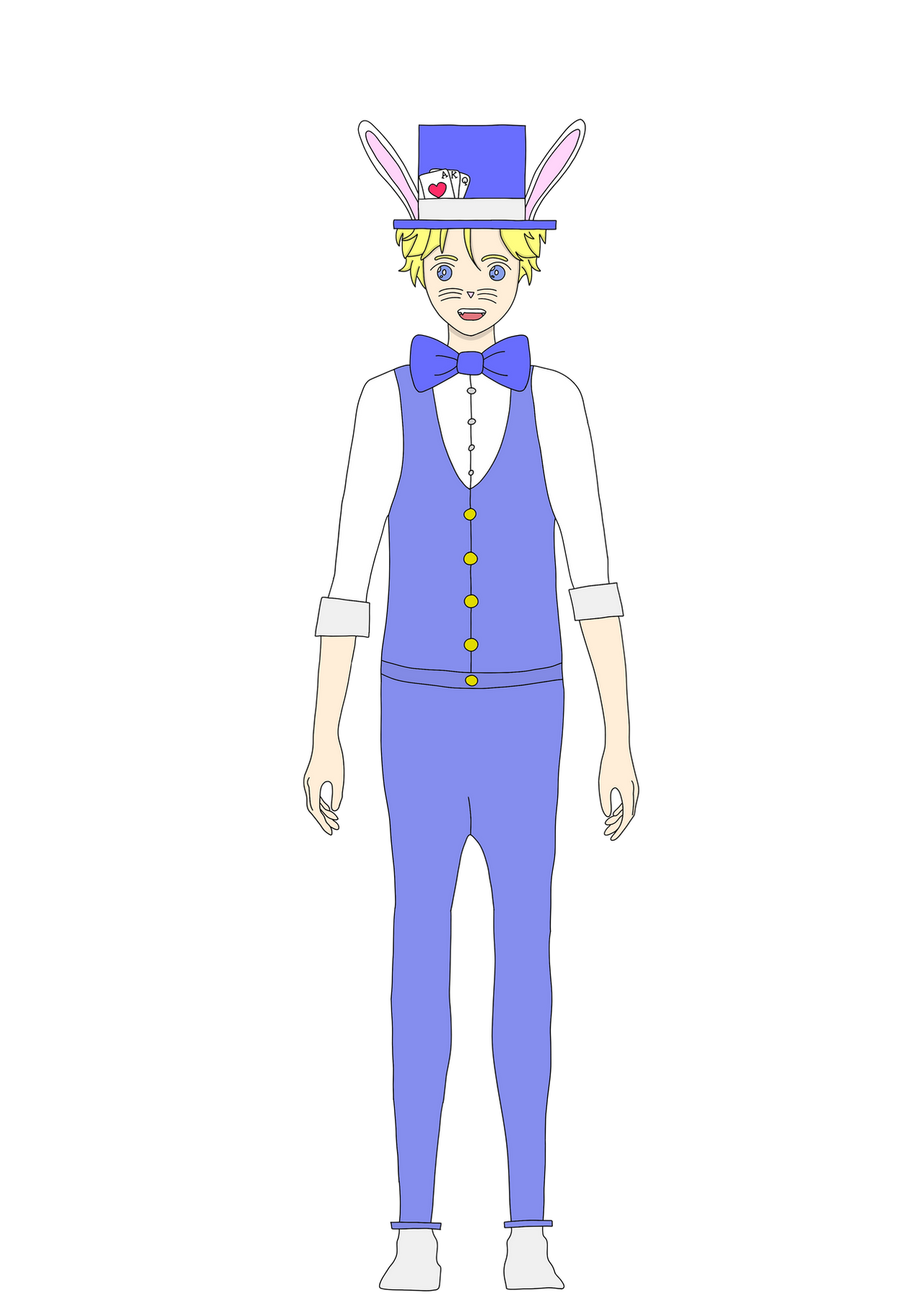 Vtuber Rabbit Guy White Rabbit Boy Vtuber Character Design by CinderPrince95 on DeviantArt