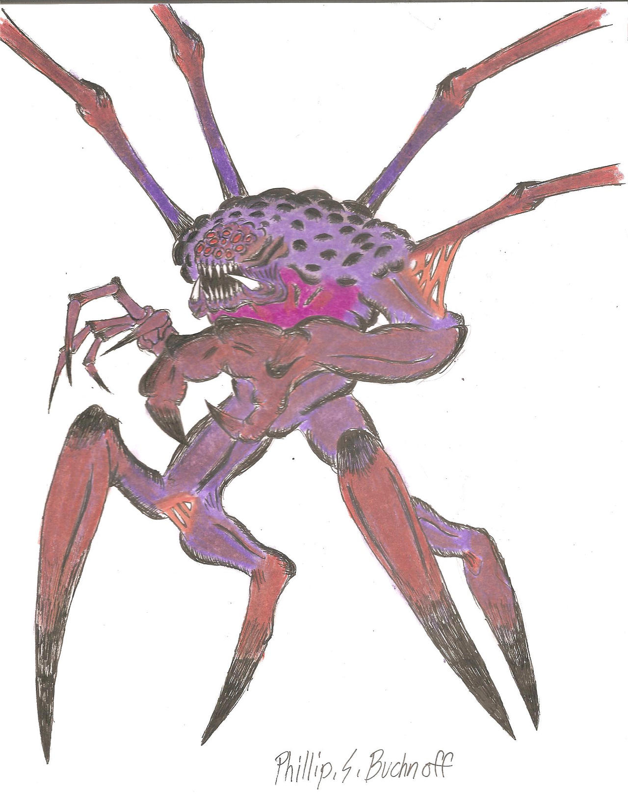 Spider Monster full form by MonsterKingOfKarmen on DeviantArt