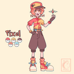 Trainer Pixel wants to battle ! (Pokemon OC)
