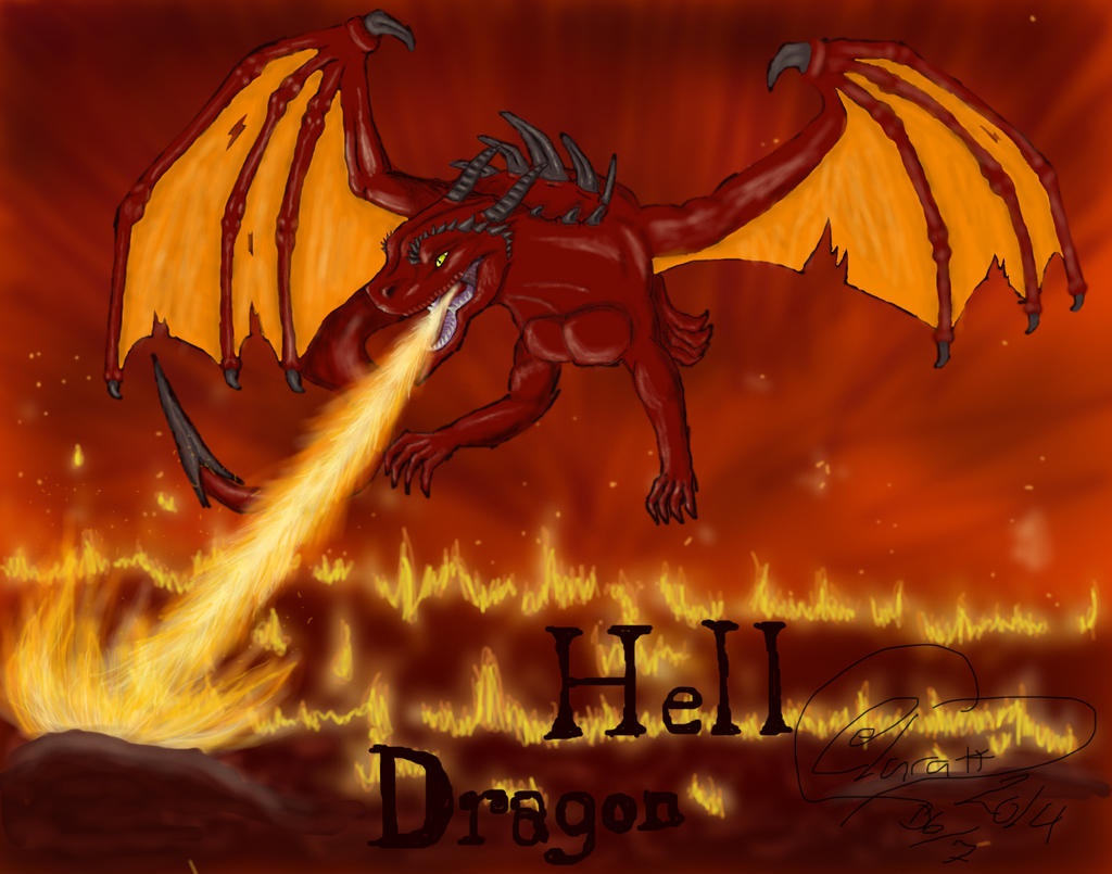 Hell-dragon by Clambiluna on DeviantArt