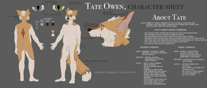 Tate Owen - Character Sheet 2018