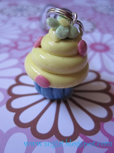 Flower Cupcake Charm