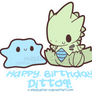 Squishy Ditto and Tyranitar Gift