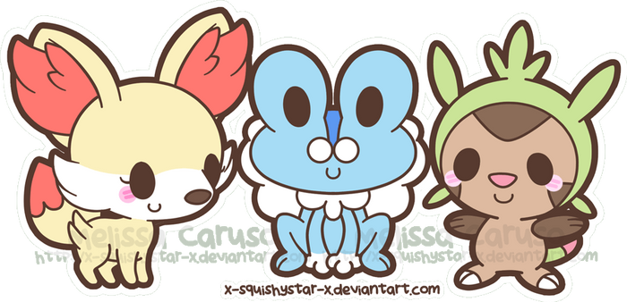 Squishy Generation VI Starters