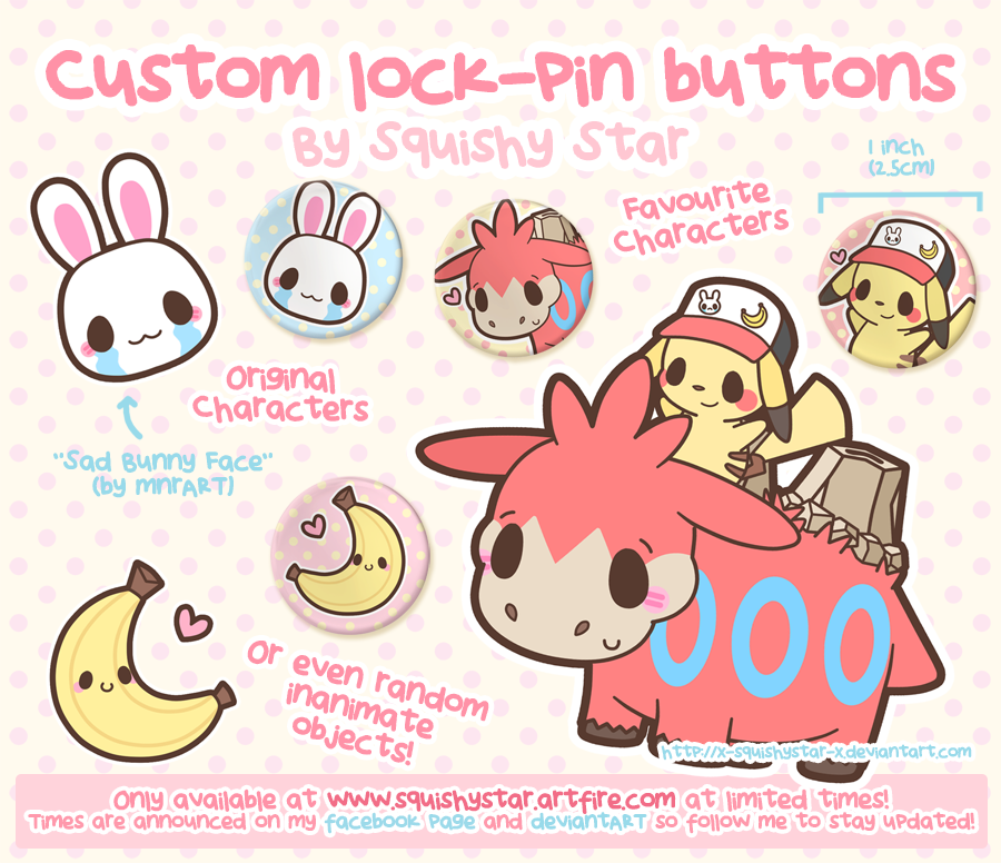 Custom lock-pin buttons!