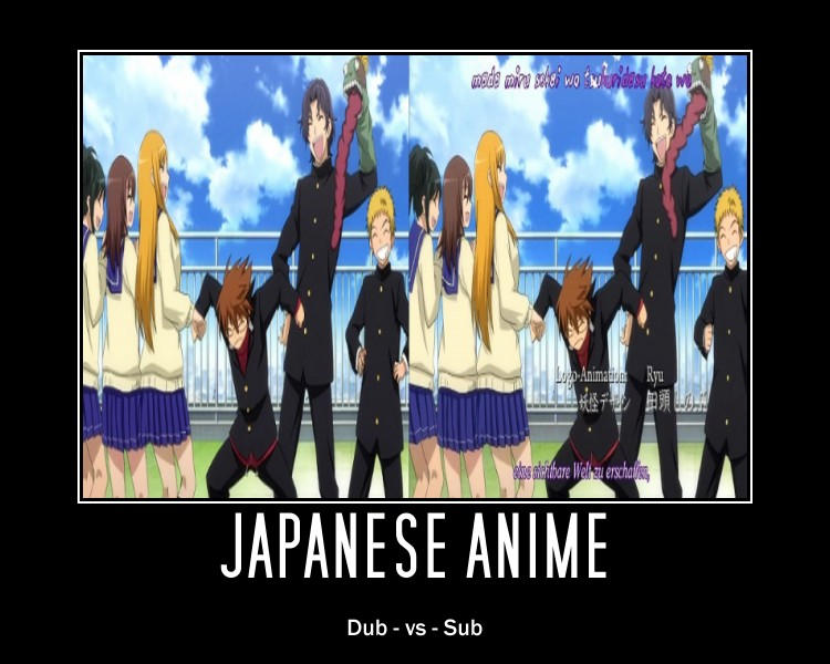 Dub vs Sub by RivaAnime on DeviantArt