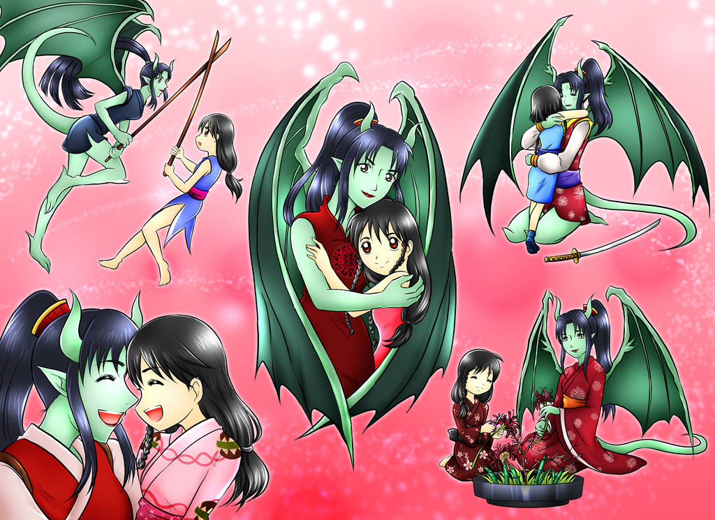 Sata and Rin - Teacher and Student by RivaAnime