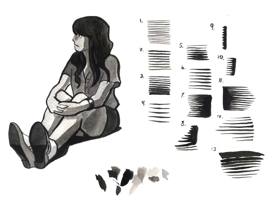 Practice Ink Drawing Ink Practice and the Machine by HeartGear on DeviantArt
