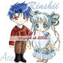 Chibi Ariex and Chibi Rinshii