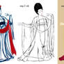 Coloring process of Tang Dynasty Lady
