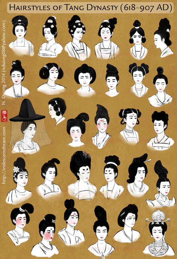 Hairstyles of China's Tang Dynasty Women