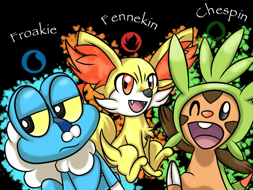 Gen.6 Starters! (finished) by Umbrion-09 on DeviantArt