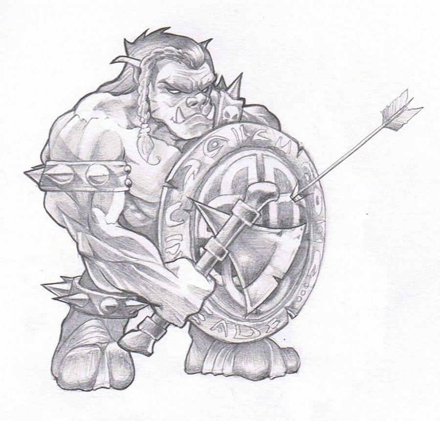 Orc Warrior chibi by Magikrunez on DeviantArt