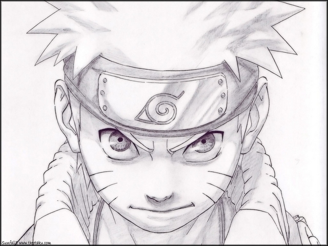 Naruto my type of drawing Pencil ( not the best artist ) - Artwork