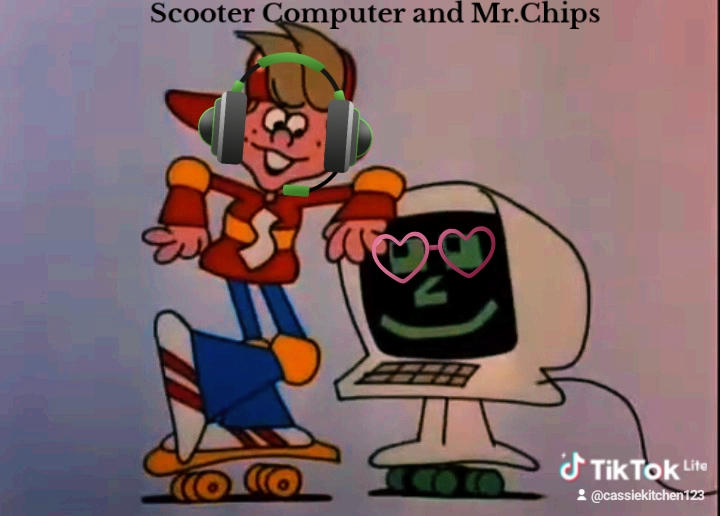 Scooter Computer and Mr.Chips by CassieKitchen on DeviantArt