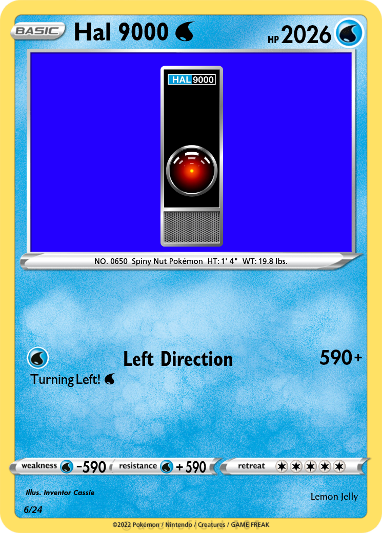 Hal 9000 Pokemon Card by CassieKitchen on DeviantArt Hal 9000 Pokemon Card by CassieKitchen on DeviantArt