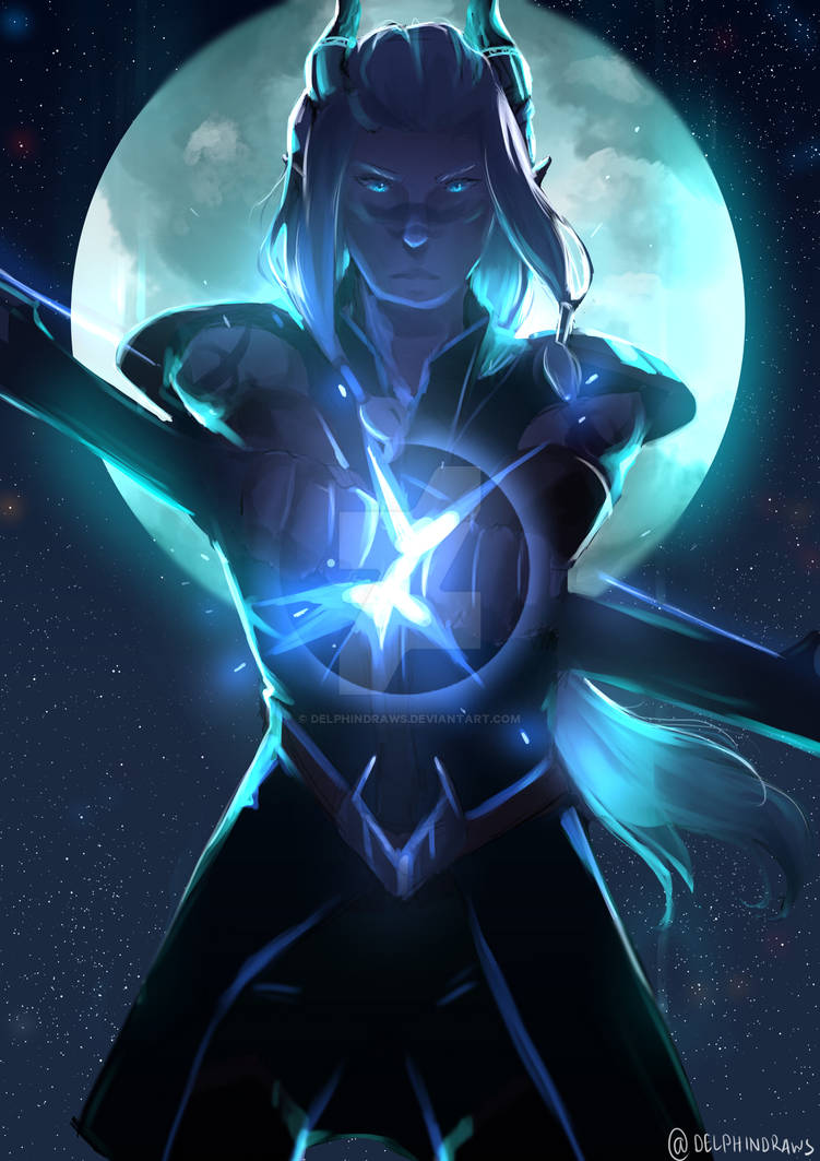 Runaan with his Bowblade by delphindraws on DeviantArt