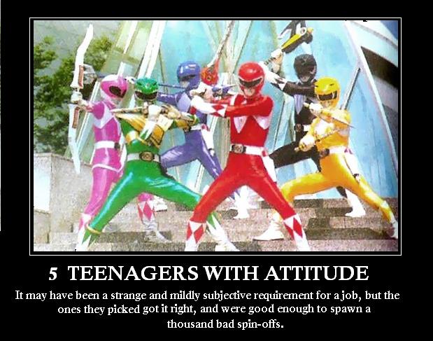 Five Teenagers with Attitude