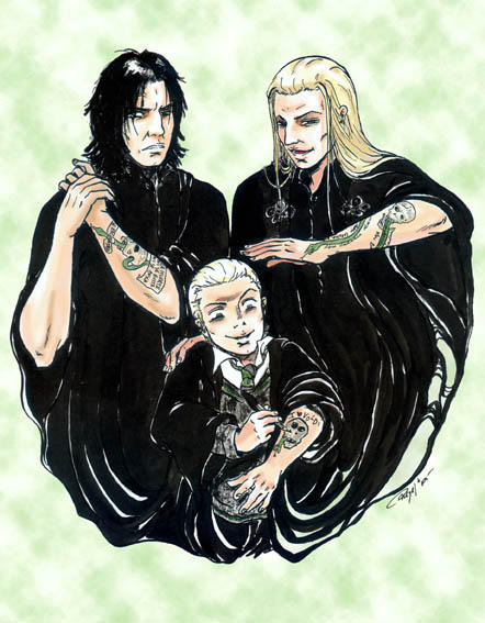 Snape Lucius And Draco By Manechan On Deviantart