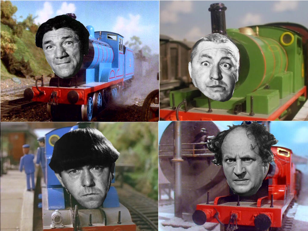 The three stooges tank engine by SuperZachWorldArt on DeviantArt
