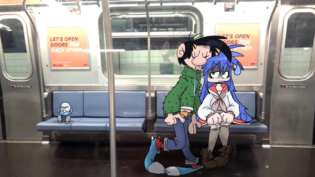 In the subway by SuperZachWorldArt on DeviantArt