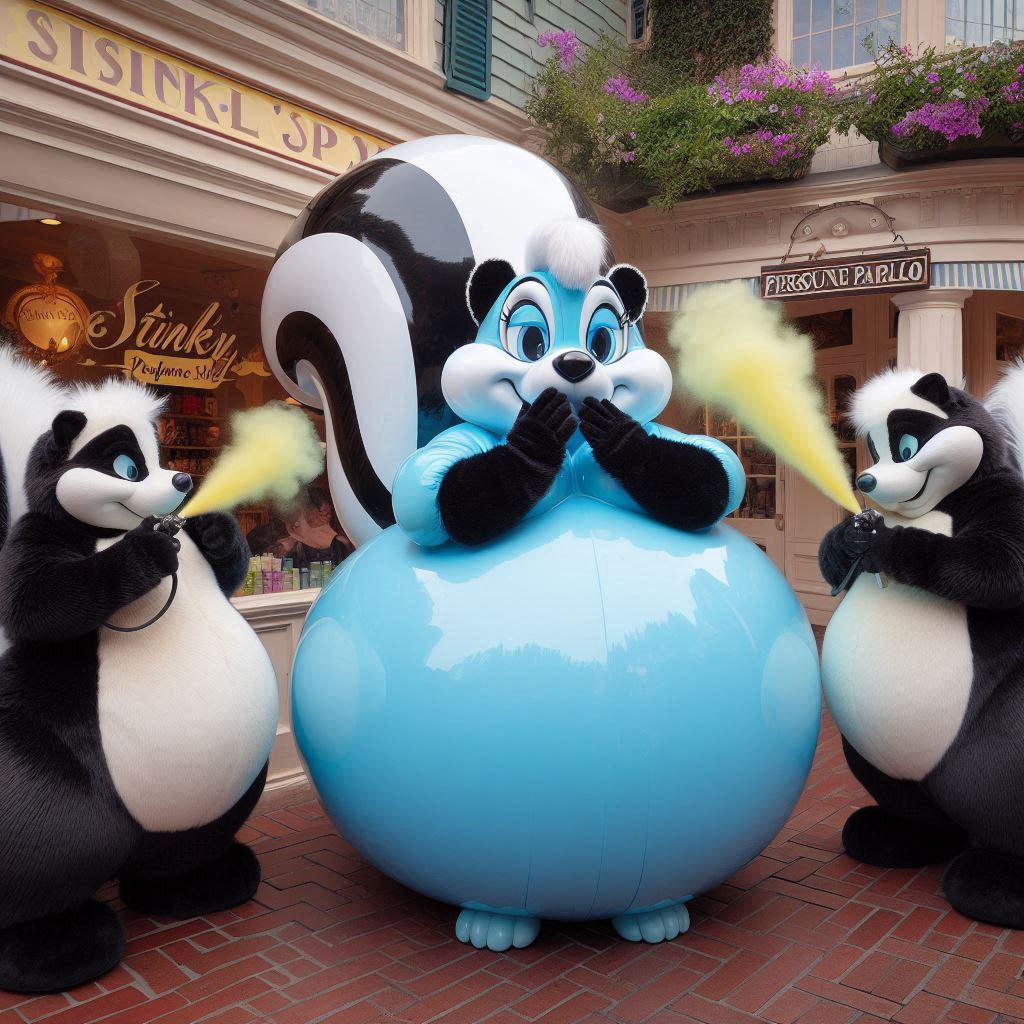 Slime Skunk krystal is a rubber skunk by Aiballoonboy11 on DeviantArt