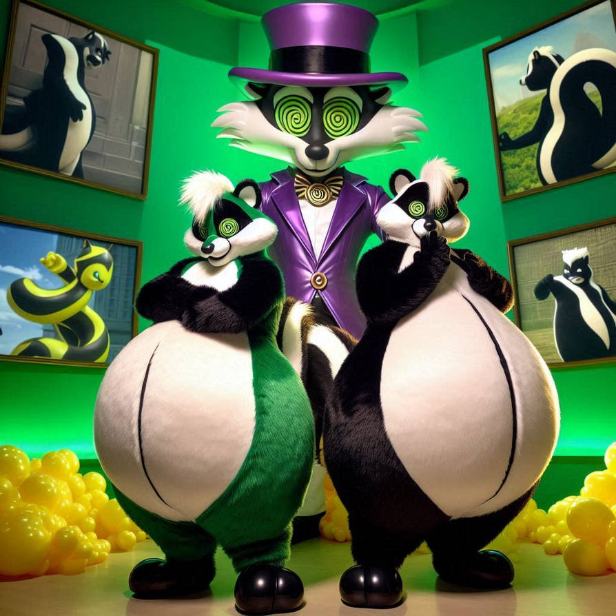 Slime Skunk fluffy belly skunk by Aiballoonboy11 on DeviantArt