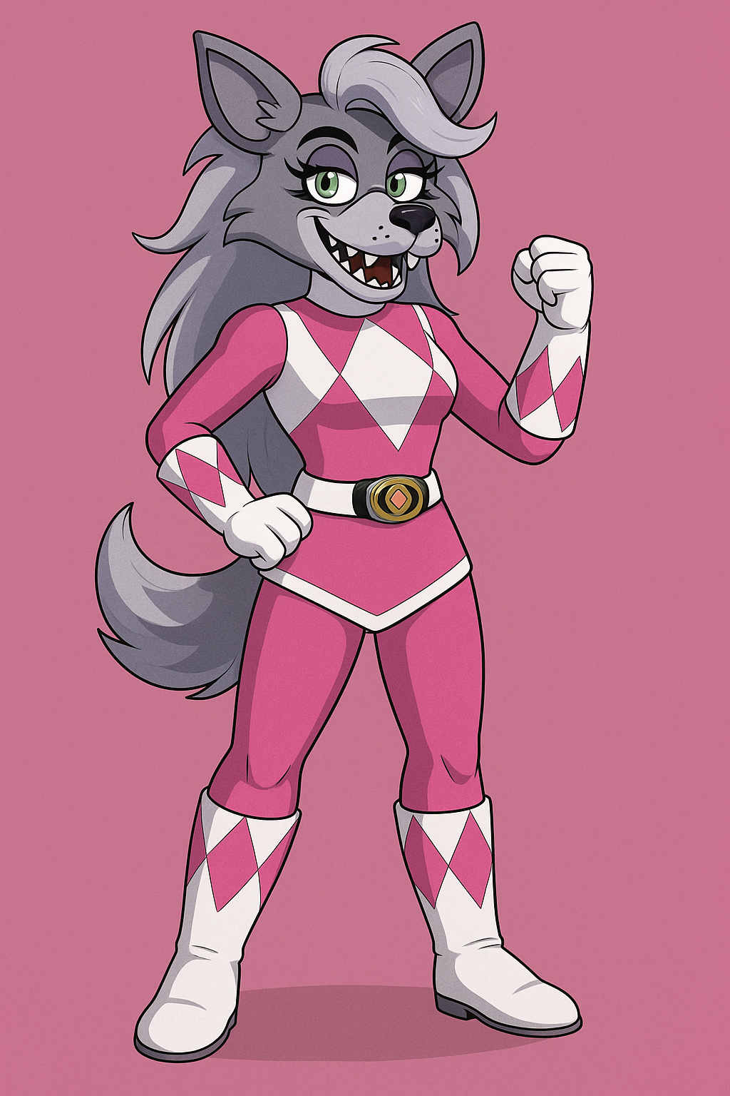 Pink Beast Ranger Is Roxy power rangers Roxanne Wolf as pink Ranger by Aiballoonboy11 on DeviantArt