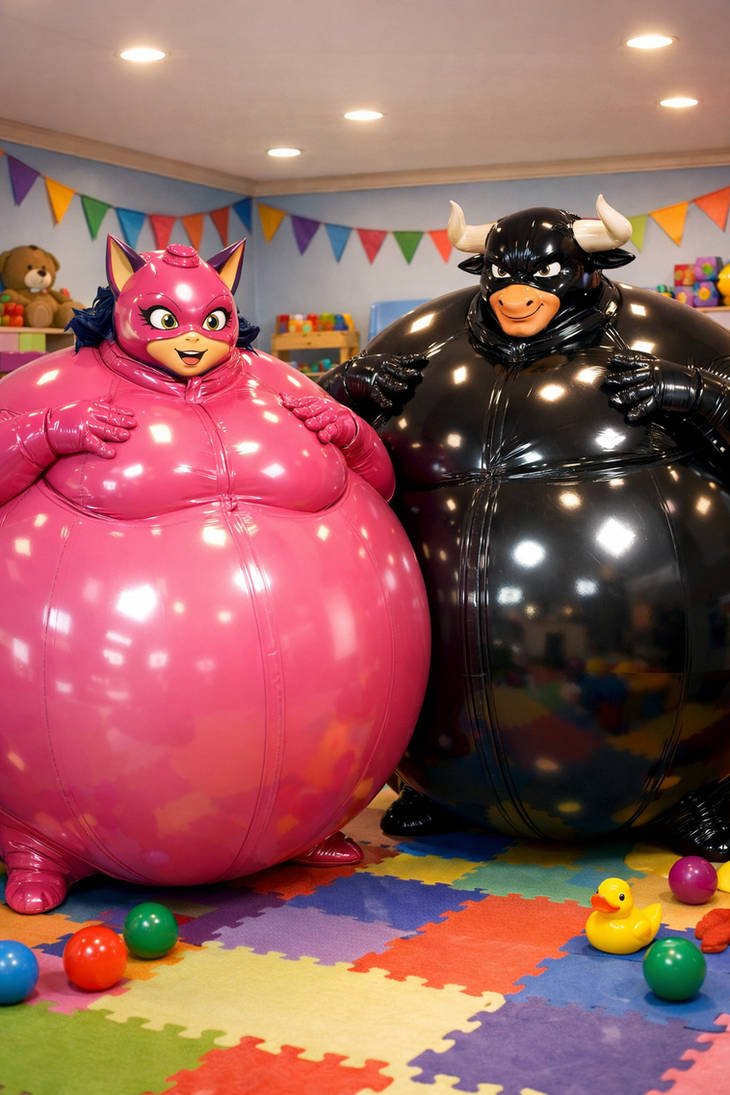 Mrs. Bobby Inflatable playroom for two inflatable bubby by Aiballoonboy11 on DeviantArt