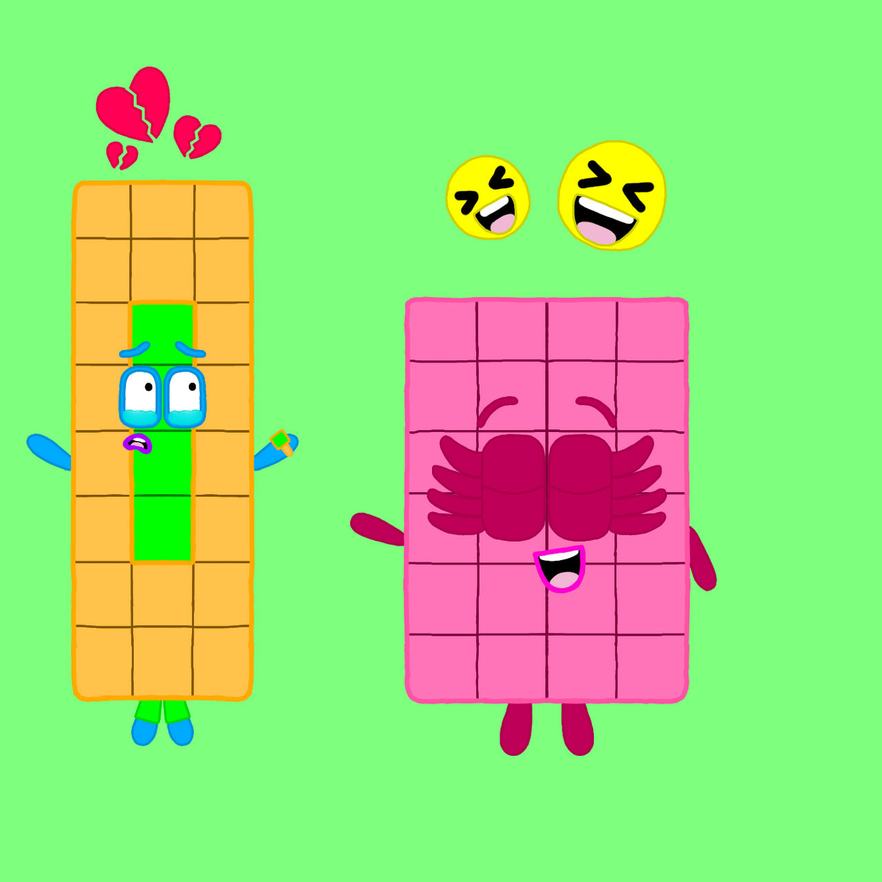 Number 48 Crying Me crying and numberblock 24 laugh at me by December24thDA on DeviantArt