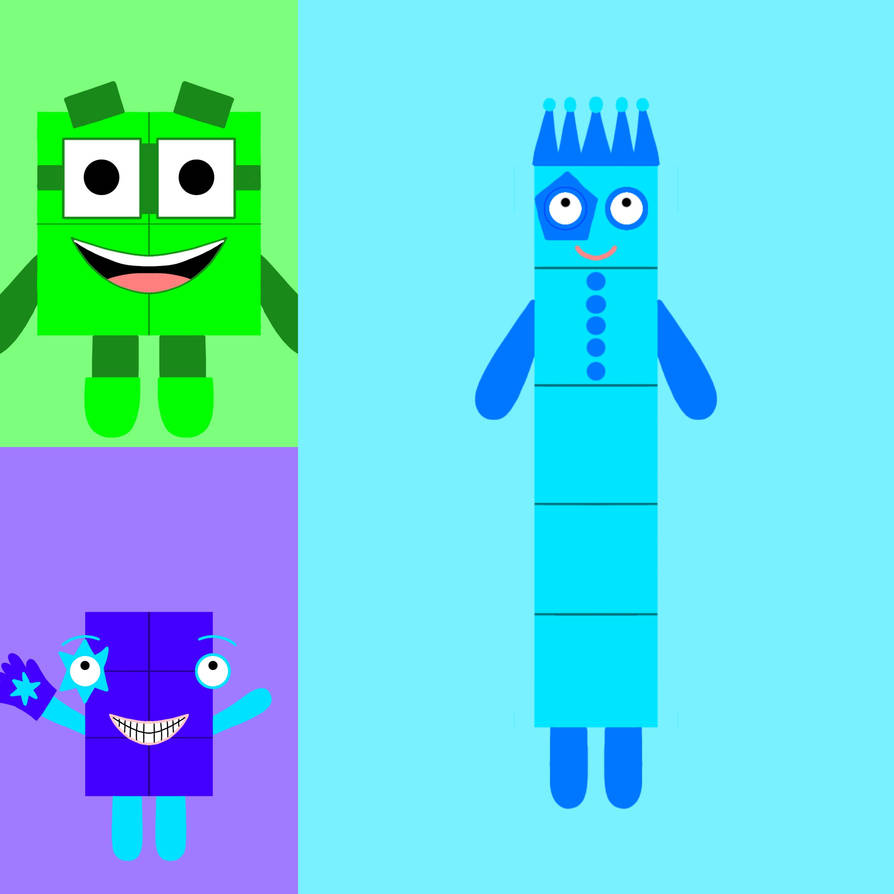 Fanmade numberblocks 4, 5 and 6!!! by December24thDA on DeviantArt
