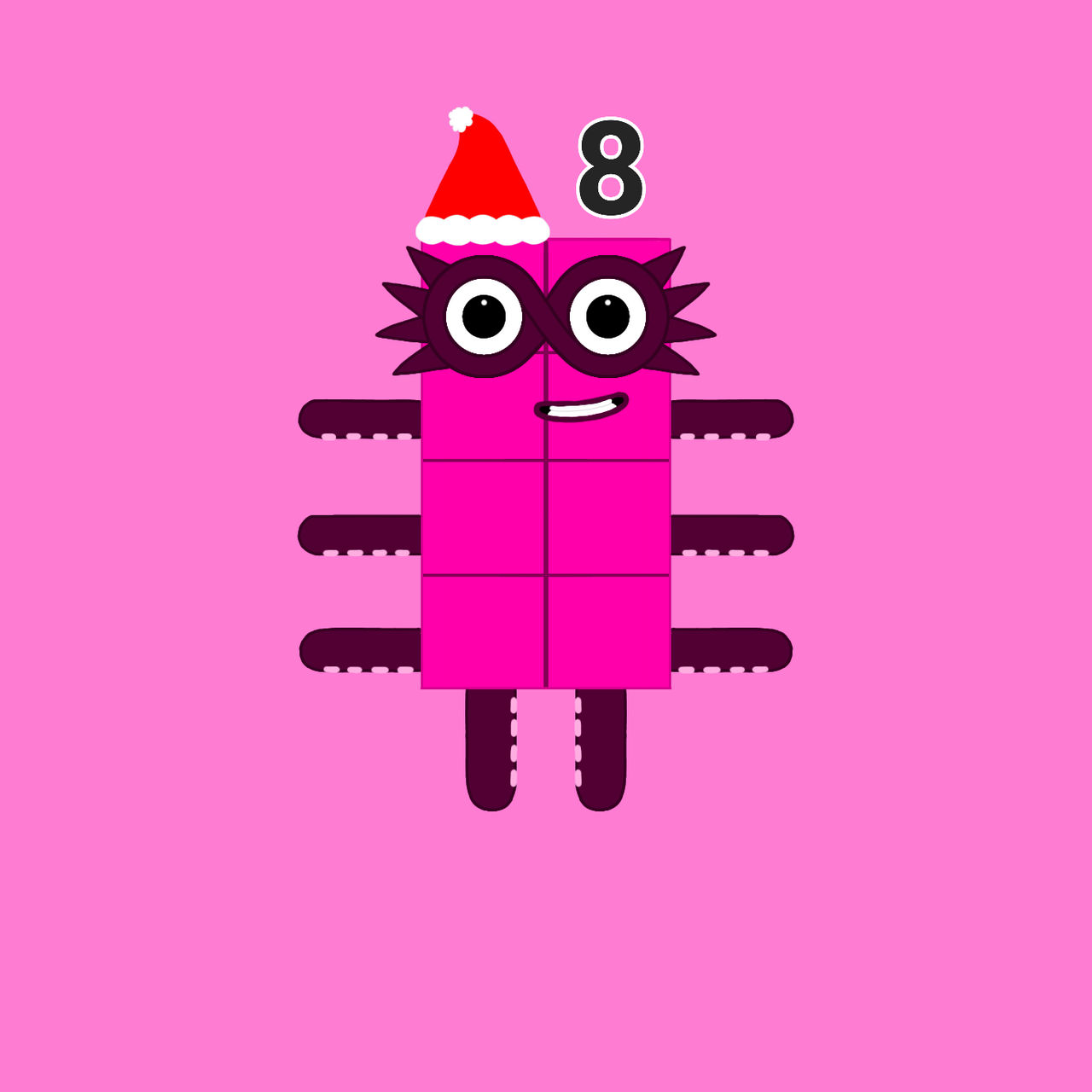 Numberblocks | 8 sleeps until Christmas by December24thDA on DeviantArt
