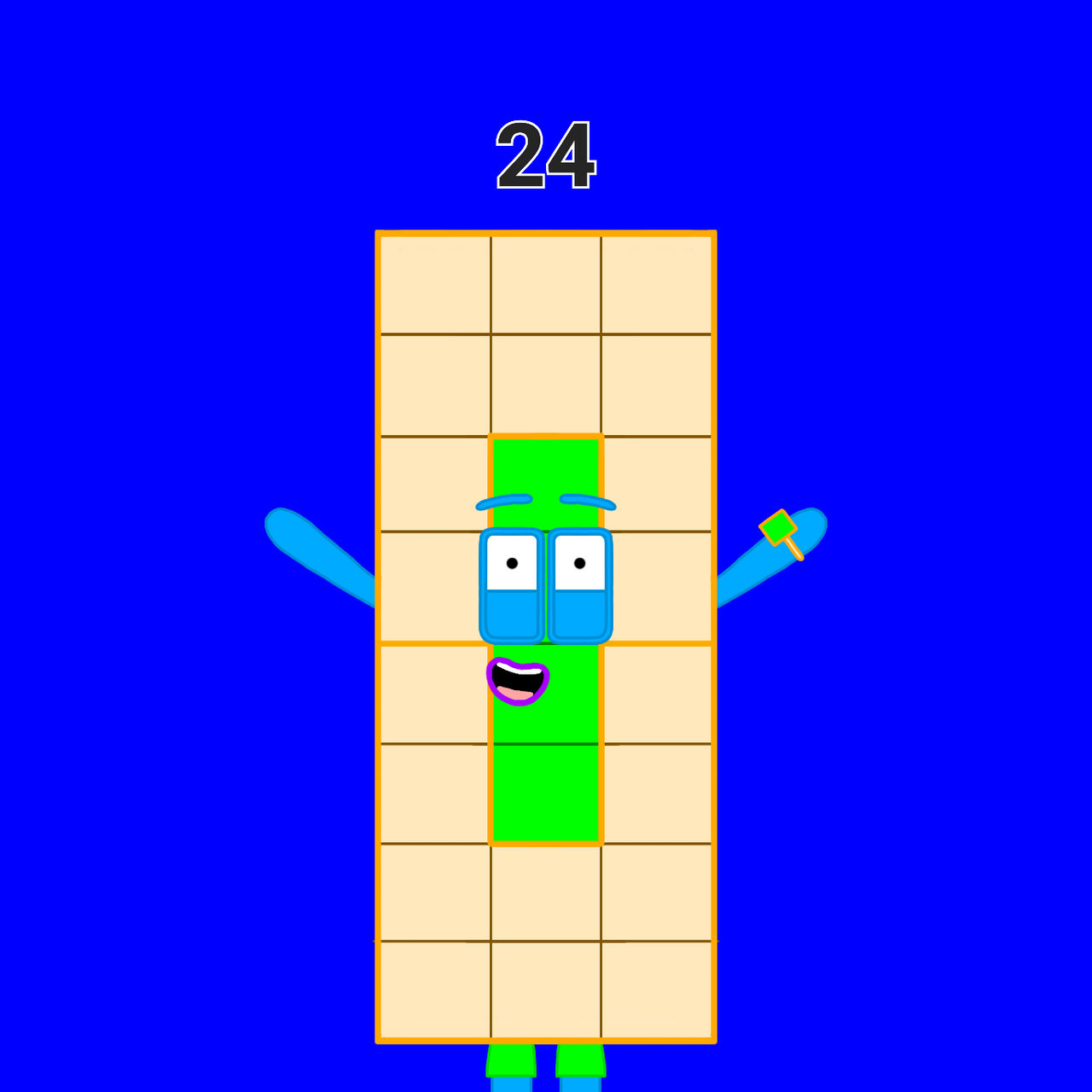 Numbers Chapter 24 Craft Numberblocks | 24 celebrates New Year's Eve by December24thDA on DeviantArt