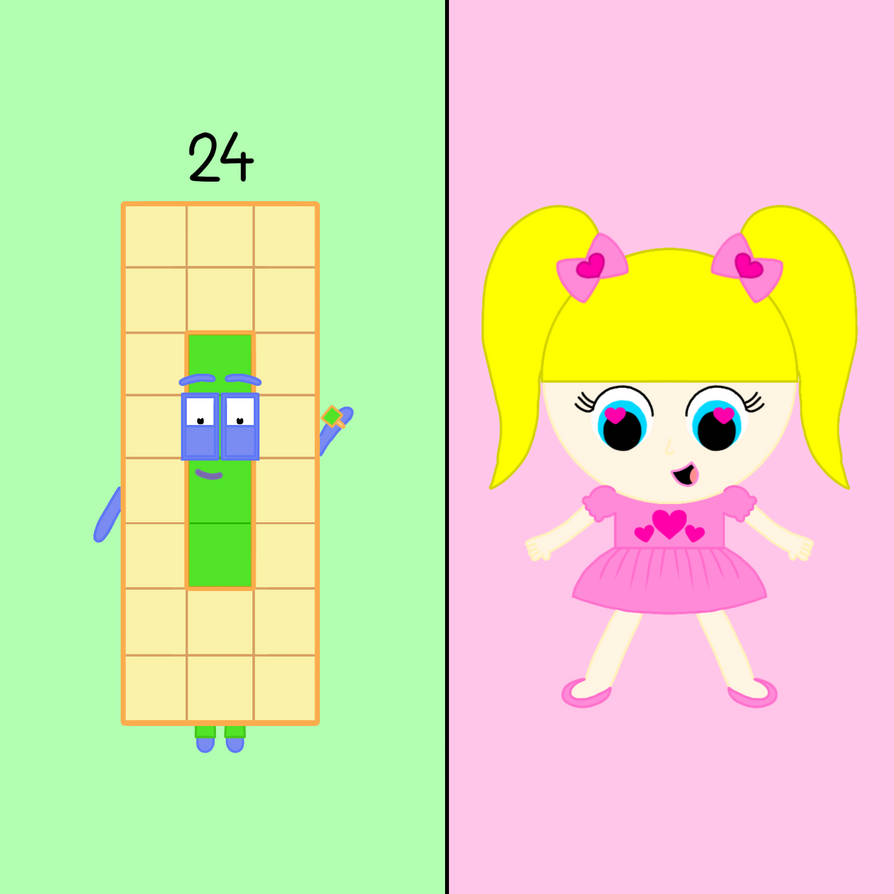 Numberblocks | Numberblock 24 vs Twenty-Four Pinky by December24thDA on ...